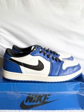 AUTHENTIC Jordan 1 Retro Low OG Game Royal size 13 CZ0790-140 2024 PRE-OWNED